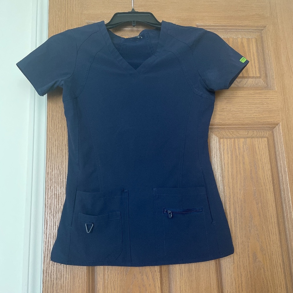 Navy Blue Scrubs Med Couture